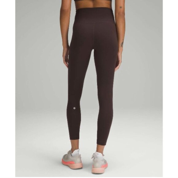 NWT Lululemon Wunder Train High-Rise Tight 25" Leggings, Espresso Brown | Size 0 - Picture 3 of 10